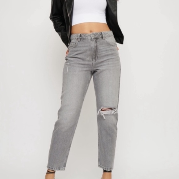 Claudia Dynamite Mom Jeans sz 26, grey wash - Picture 1 of 7